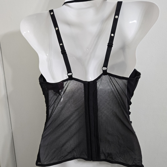 30) La SENZA Black Strappy Bustier - Picture 2 of 5